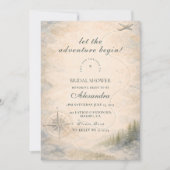 Love Is An Adventure Bridal Shower 招待状 (正面)