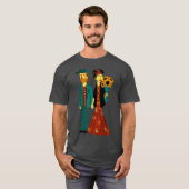 Love is Art Frida Kahlo and Van Gogh Tシャツ (正面フル)