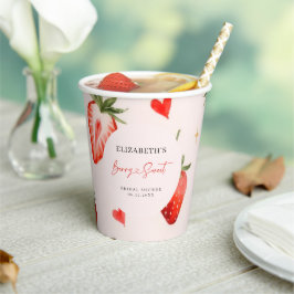 Love is Berry Sweet ストロベリー ウェディングシャワー 紙コップ