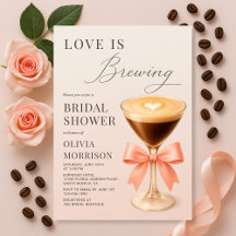 Love is Brewing エスプレッソ マティーニ ブライダル ショワー