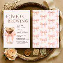 Love is Brewing エスプレッソ マティーニ ブライダル ショワー
