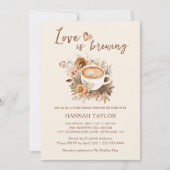 Love is Brewing コーヒーブライダルシャワー 招待状 (正面)