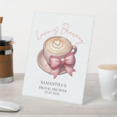 Love Is Brewing コーヒー ブライダルシャワー 台座サイン (インサイチュ)