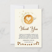 Love is Brewing Baby Shower Thank You Crad サンキューカード (正面)