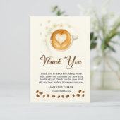 Love is Brewing Baby Shower Thank You Crad サンキューカード (スタンド正面)