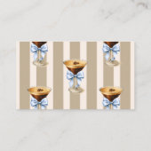 Love is Brewing Blue Bow Coffee Bridal Shower エンクロージャーカード (裏面)