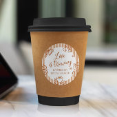 Love is Brewing Bridal Shower  ラウンドシール