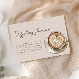 Love is Brewing Bridal Shower Display Shower エンクロージャーカード