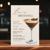 Love is Brewing Bridal Shower Espresso Martini 招待状