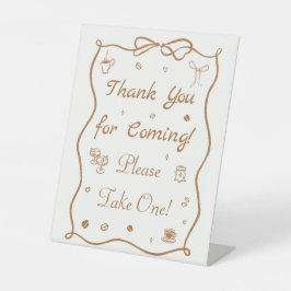 Love is Brewing Bridal Shower Favor 台座サイン