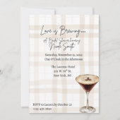 Love is Brewing Bridal Shower Invitation 招待状 (正面)