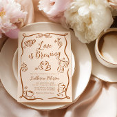 Love is Brewing Bridal Shower Invitation 招待状