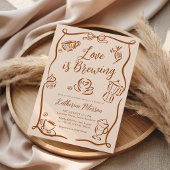 Love is Brewing Bridal Shower Invitation 招待状