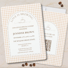 Love Is Brewing Bridal Shower Invitation | Coffee 招待状