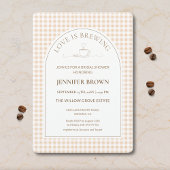 Love Is Brewing Bridal Shower Invitation | Coffee  招待状