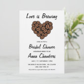 love is brewing bridal shower invitations 招待状 (スタンド正面)