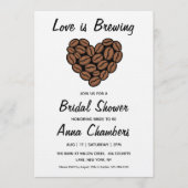 love is brewing bridal shower invitations 招待状 (正面)