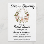 love is brewing bridal shower invitations 招待状 (正面)