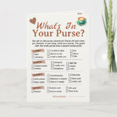 Love Is Brewing Bridal Shower Party 4 Games Fun カード (正面)