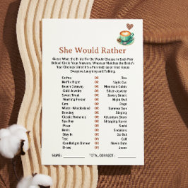 love is brewing bridal shower party games