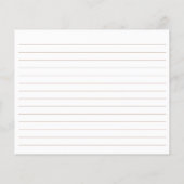 Love Is Brewing Bridal Shower Recipe Card (裏面)