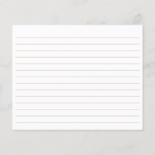 Love Is Brewing Bridal Shower Recipe Card (裏面)