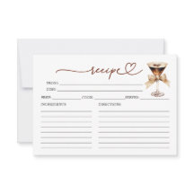 Love Is Brewing Bridal Shower Recipe Cards