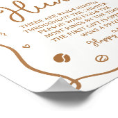 Love is Brewing Bridal Shower Ring Hunt Game ポスター (角)