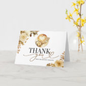 Love Is Brewing Bridal Shower Thank You Card カード (黄色い花)