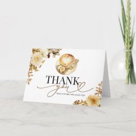 Love Is Brewing Bridal Shower Thank You Card カード
