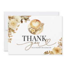 Love Is Brewing Bridal Shower Thank You Card