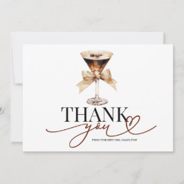 Love Is Brewing Bridal Shower Thank You Card 招待状