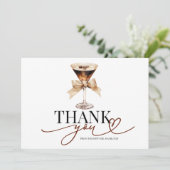 Love Is Brewing Bridal Shower Thank You Card 招待状 (スタンド正面)