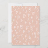 Love is Brewing Cappuccino Coffee Bridal Shower 招待状 (裏面)