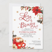Love Is Brewing Christmas Bridal Shower  招待状 (正面)