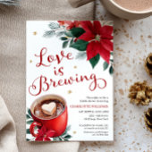 Love Is Brewing Christmas Bridal Shower 招待状