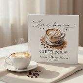 Love is Brewing Coffee Bridal Shower ゲストブック