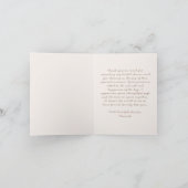 Love is Brewing Coffee Bridal Shower サンキューカード (内部)