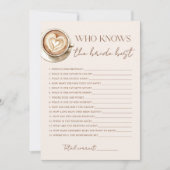 Love Is Brewing Coffee Bridal Shower シーズンカード (正面)