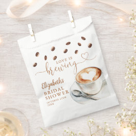 Love Is Brewing Coffee Bridal Shower フェイバーバッグ