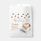 Love Is Brewing Coffee Bridal Shower フェイバーバッグ (正面)