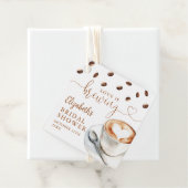Love Is Brewing Coffee Bridal Shower Favor フェイバータグ (インサイチュ)