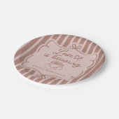 Love is Brewing Coffee Bridal Shower Plates ペーパープレート (アングル)