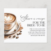 Love is Brewing Coffee Bridal Shower Recipe Card (裏面)