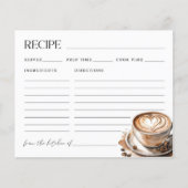 Love is Brewing Coffee Bridal Shower Recipe Card (正面)