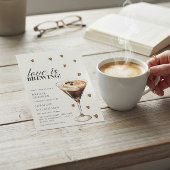 Love is Brewing Coffee Cocktail Bridal Shower  招待状