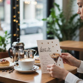 Love is Brewing Coffee Cocktail Bridal Shower  招待状