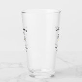 Love is Brewing coffee mug金ゴールドハートカップル名 タンブラーグラス (左)