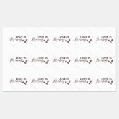 Love is Brewing Coffee Theme Bridal Shower ラベル (シート)