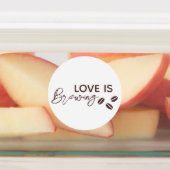 Love is Brewing Coffee Theme Bridal Shower ラベル (貼付)